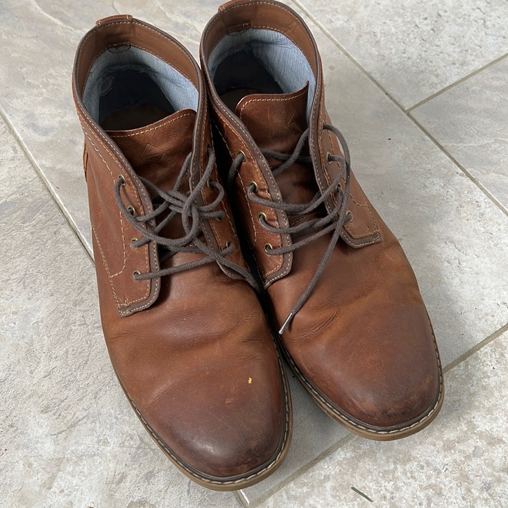 Hawker Rye, brown leather size 13 boots.